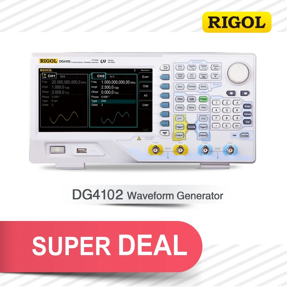 Фото Большая распродажа! Генератор сигналов ригола DG4102 №1
