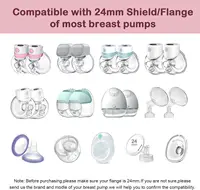 Breast Pump Accessories Flange Inserts 13/15/17/19/21/mm Caliber Size Adaptor Converter Small Nipple Horn Adapter 2