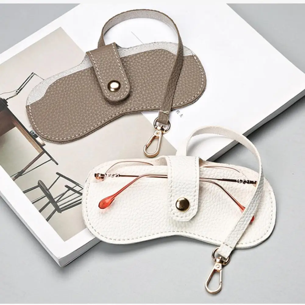 Sac à Lunettes En Cuir Souple Avec Crochet - Protection Anti-rayures - Portable Sur Sac, Ceinture - Lot De 3 Ou 5 Couleurs - 2