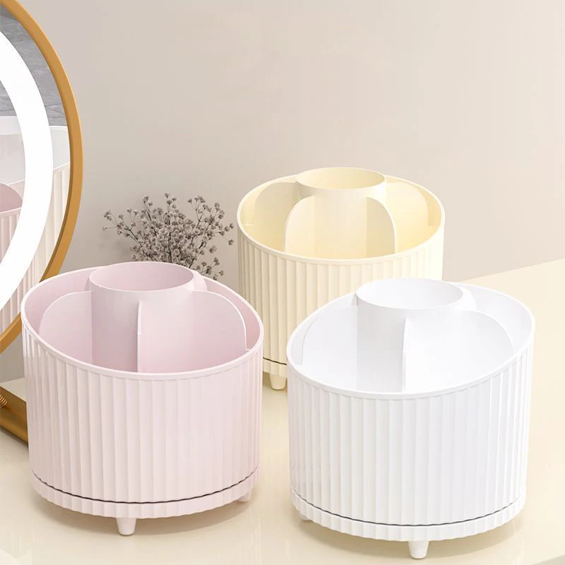 PP Rotating Cosmetic Storage Box for Dressing Table