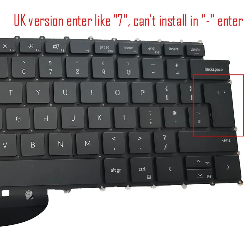 New Eua Reino Unido para Dell Precision 5550 5560 5750 5760 Teclado Retroiluminado Laptop Keyboard - Imagem 2