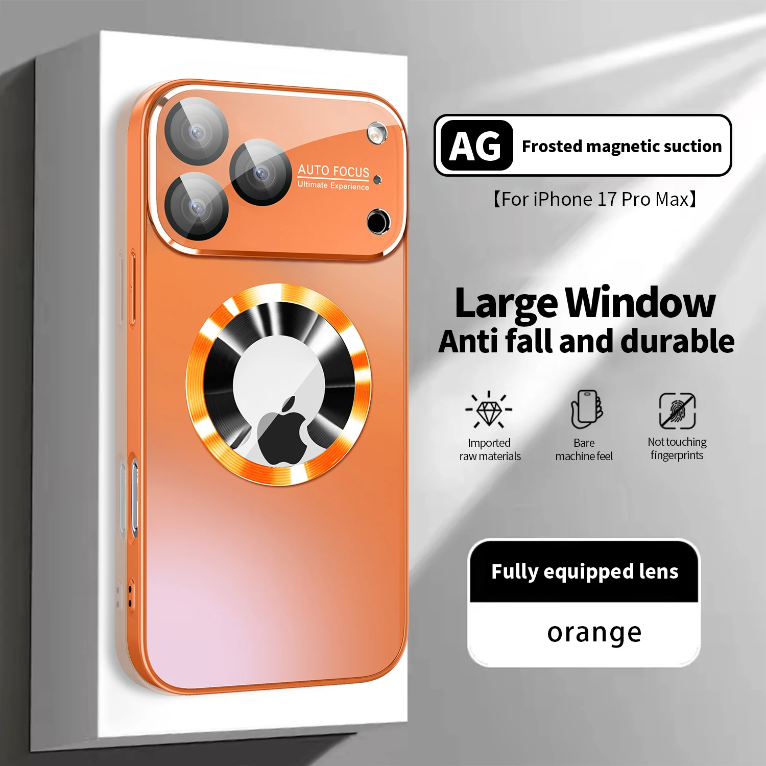 Luxury Glass Camera Lens for Magnetic Wireless Charging Case - Shockproof Cover