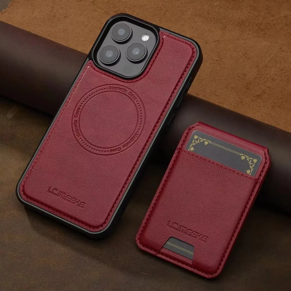 Detachable Magnetic Card Holder Wallet Case