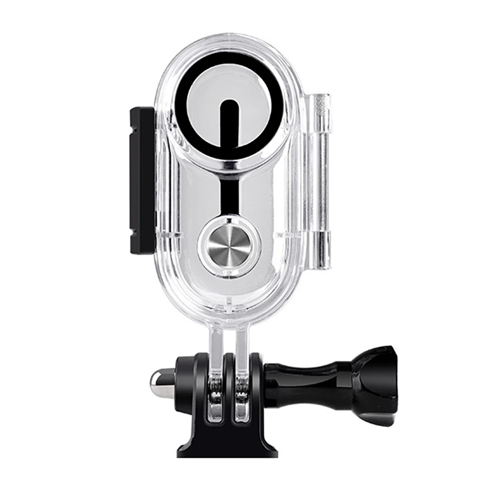 카메라 보호 하우징 케이스, 방수 액션 카메라 액세서리, Insta360 Go3 용 광학 강화 유리 버클 디자인, 40m