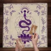Own Your Power Altar Cloth Moon Phase Snake Tarot Cloth Spread Tarot Reading ClothWitch Wiccan Home Decor Party Gift 6
