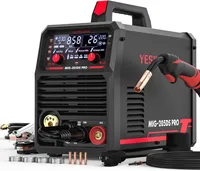 MIG Welder, 200Amp 110/220V Dual Voltage,5 in 1Gas/Flux Core/Spool Gun/Lift TIG/Stick Multiprocess Aluminum,Spool Gun Compatible 1