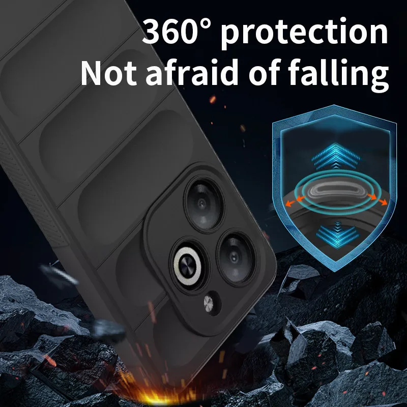 Shockproof Rubber Silicone Bumper Case - Durable Protective Cover, 6.6-inch