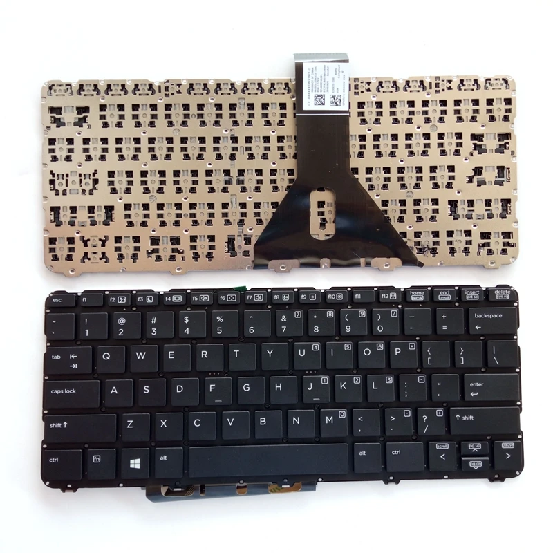 Us Nuova Tastiera Inglese Per Laptop Hp Elite X2 1012 G1 Nero