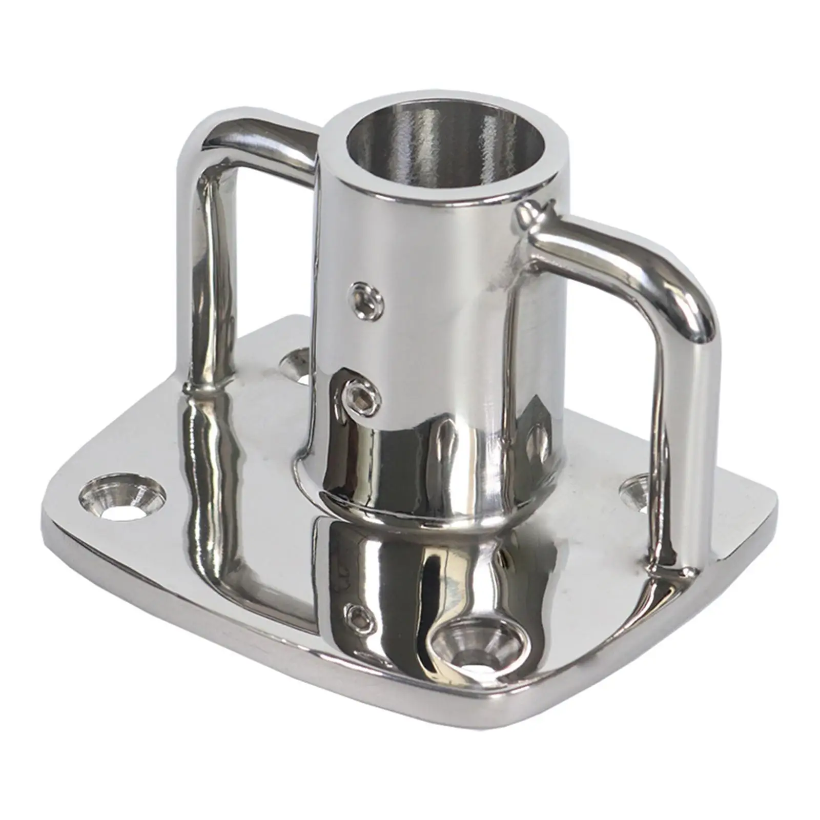 

Boat Flag Pole Socket Premium Quality Thicken Marine Grade Parts Flag Bracket Flag Pole Base for Yachts Ships Boat Pontoon