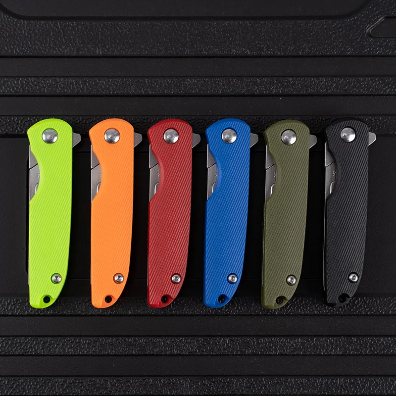 Multi Colors Mini Nylon Glass Scalpel EDC Folding Scalpels Unpacking Open Box Tools Free 10 Blade Outdoor Pocket Key Knife 4