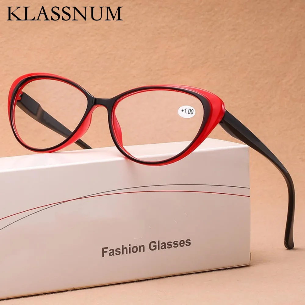 2023 New Fashion Cat Eye Glasses Reading Glasses Women Men Hyperopia Computer Eyeglasses blue light Glasses Diopter +1.0~+4.0