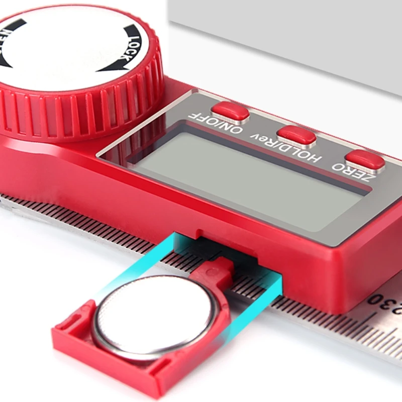 Digital Ruler Meter 0-200mm 0-300mm 0-500mm Ruler Inclinometer Electron Goniometer Protractor Finder Scale Measuring