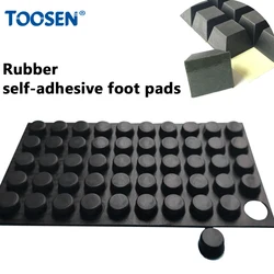 Self Adhesive Raised Pads Black Rubber Furniture Leg Feet Protector For Table Chair Speakers Laptop Supportor Appliances Holder