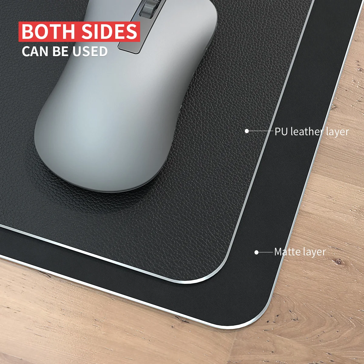 Metal Mouse Pad Aluminium Alloy Hard Mice Pad Two Black Smooth Surface  Washable Non-slip Portable Mousepad Fast Shipping - AliExpress