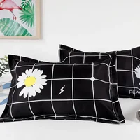 Home Neck pillow 40x60cm Pure Color Stitching Lattice Decorative pillow Simplicity Student Dormitory Single pillow 2