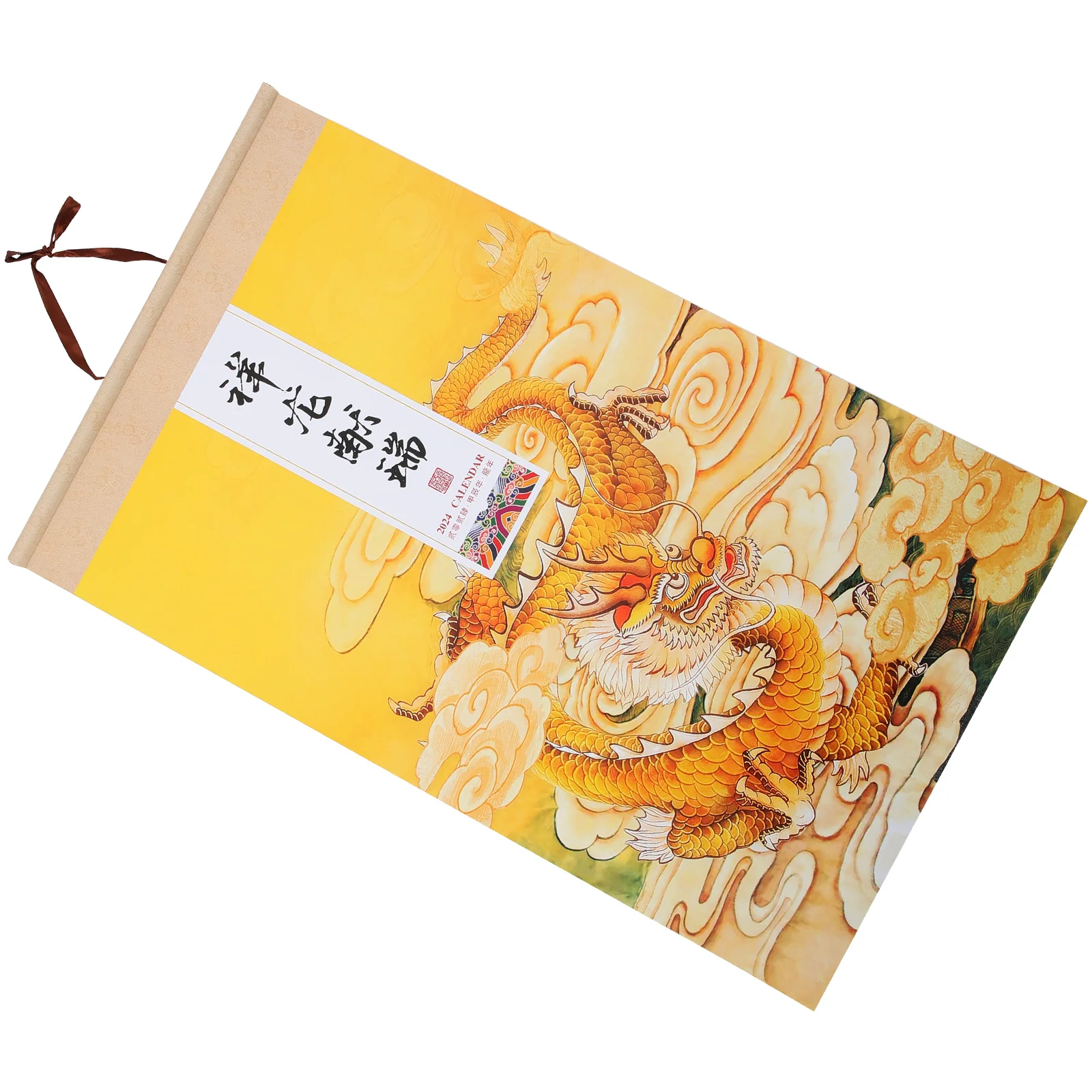 Chinese Hanging Calendar 2024 Year The Dragon Calendar Chinese Wall Scroll Calendar Monthly Lunar Calendar Fengshui Calendar