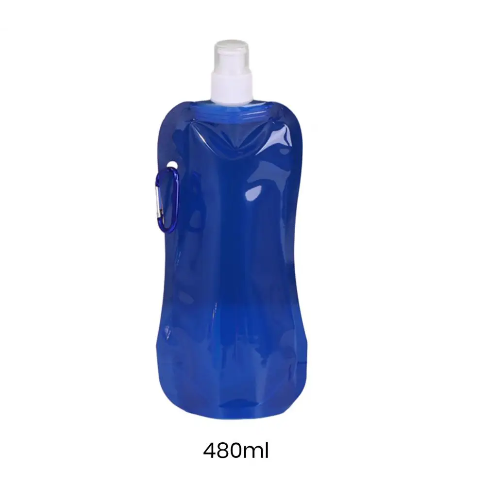 480ml Collapsible Water Bottle BPA Free Soft Flask Folding Drinking Beverage Container Cycling Bottles