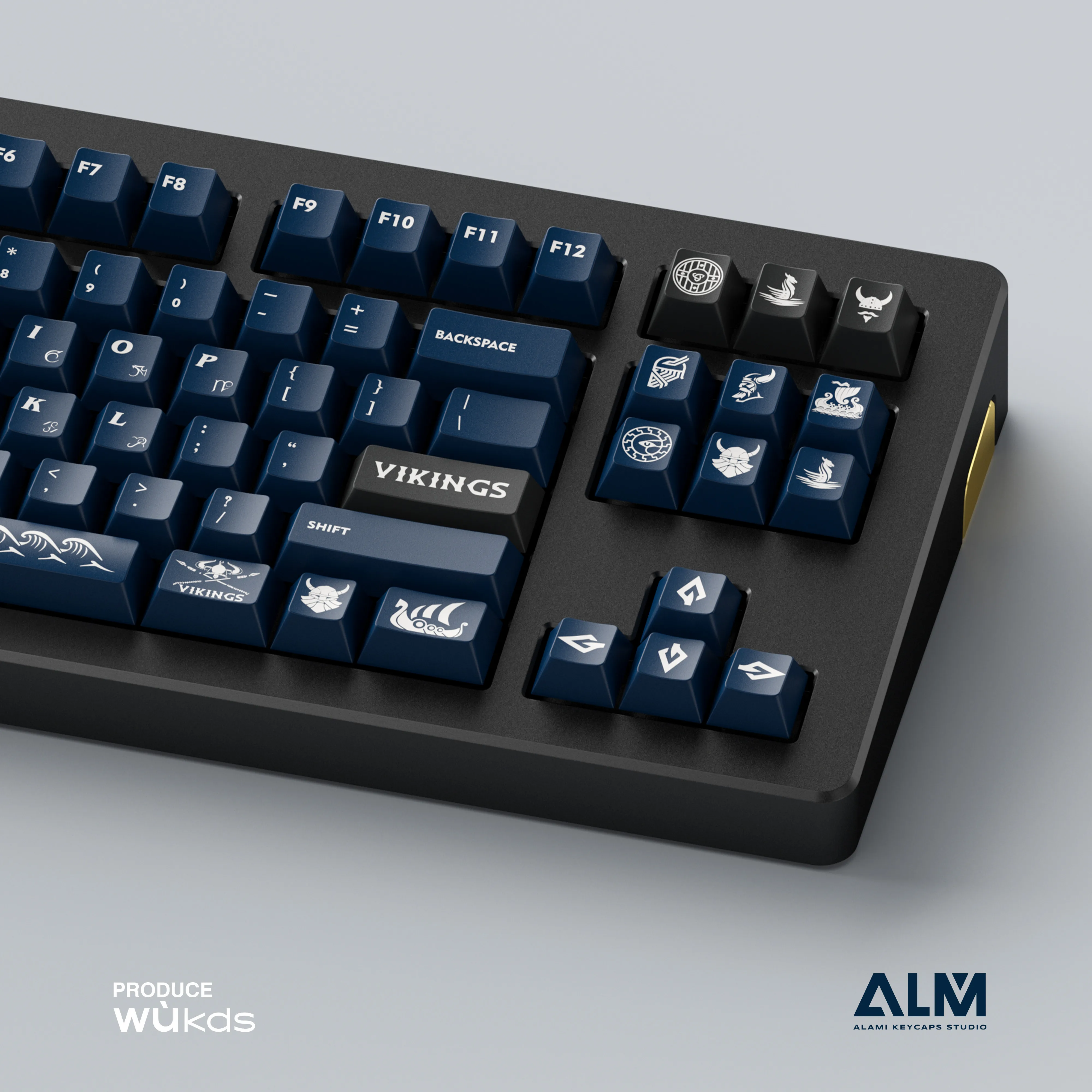 Alami Vikings Keycaps Pbt Dye-sublimação Perfil Cereja Gateron Switches mx Teclado Mecânico 172 Chaves - Imagem 2