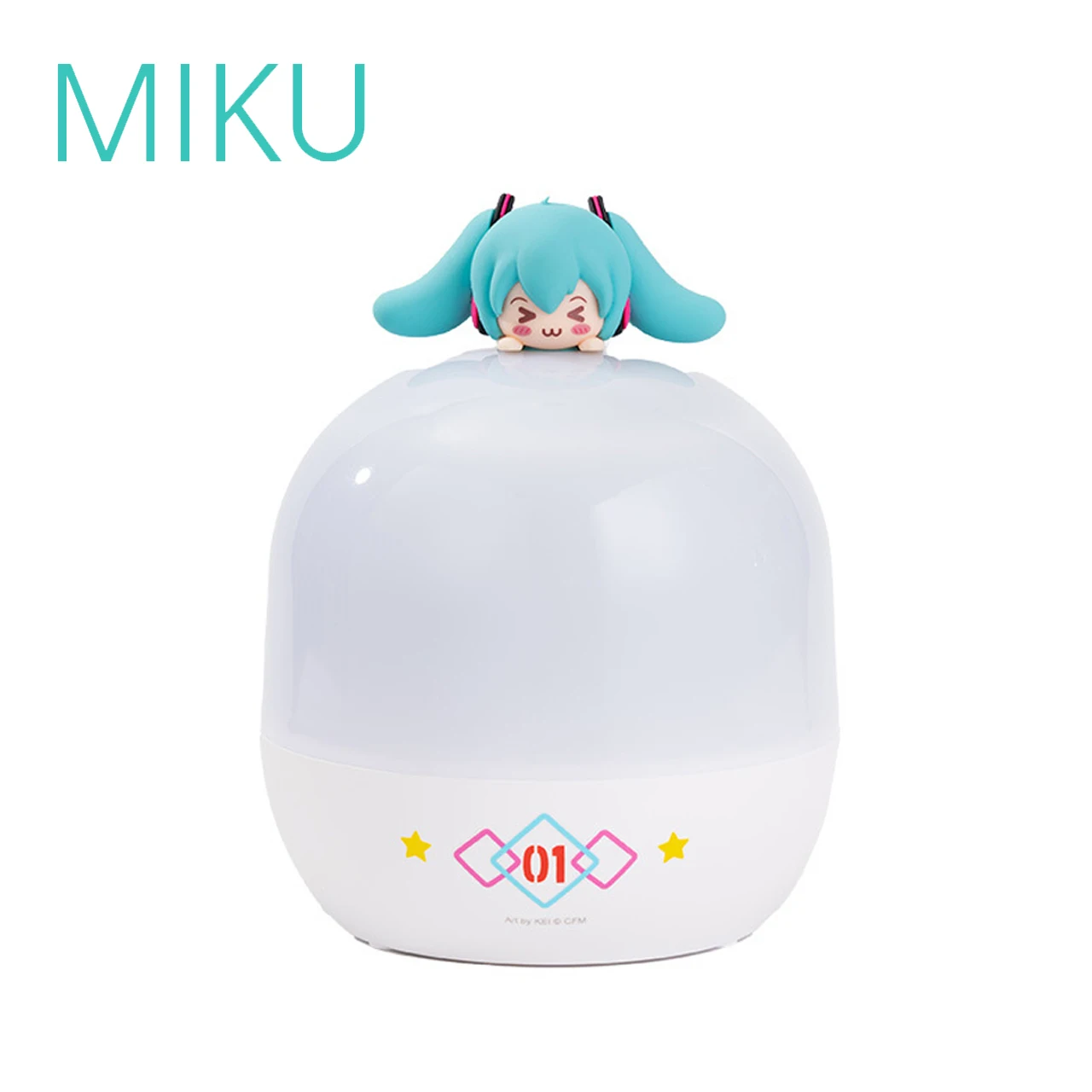 

Anime Two Dimensions Hatsune Miku Squint Series Kawaii Starry Sky Projector Lamp USB Glow LED Night Cartoon Cute Figure Toy Gift