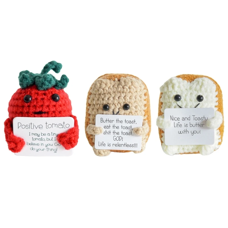 

Pocket Hug Wool Knitted Dolls Encouragement Present Funny Christams Gift Decors
