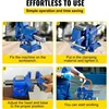 BestEquip 6" Heavy Duty Bench Vise, Double Swivel Rotating Vise Head/Body Rotates 360°,Pipe Vise Bench Vices 30Kn Clamping Force 6
