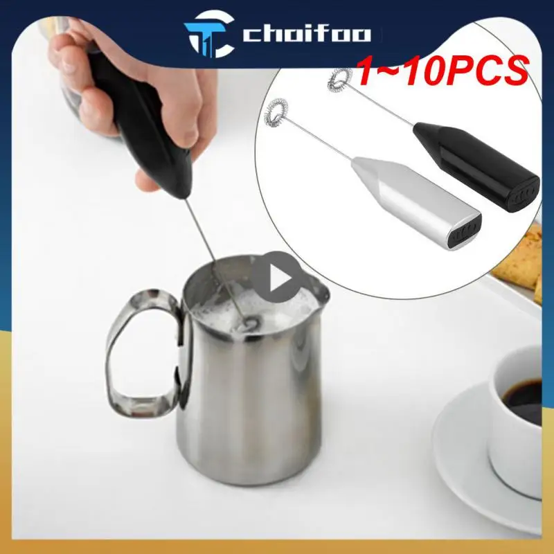 

1-10 шт. ручной Электрический мини-венчик для кофе капучино смеситель пены