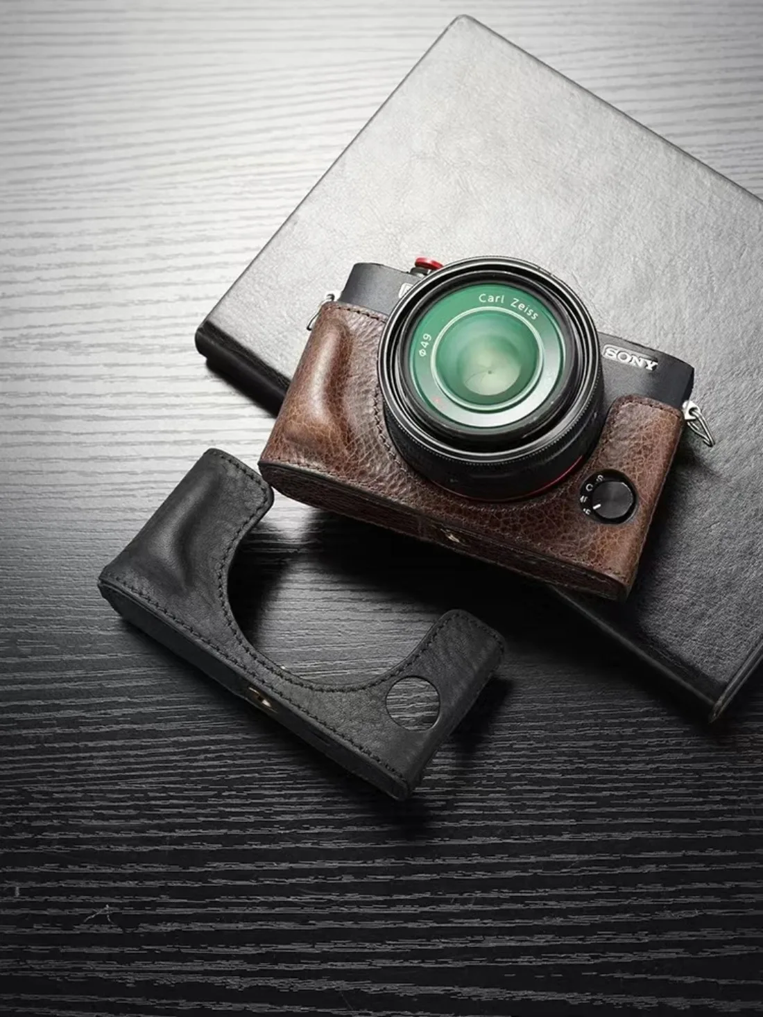 Sonyr x1r2 rx1rm2カメラ用ボディスーツ本革カメラケースハーフバッグ