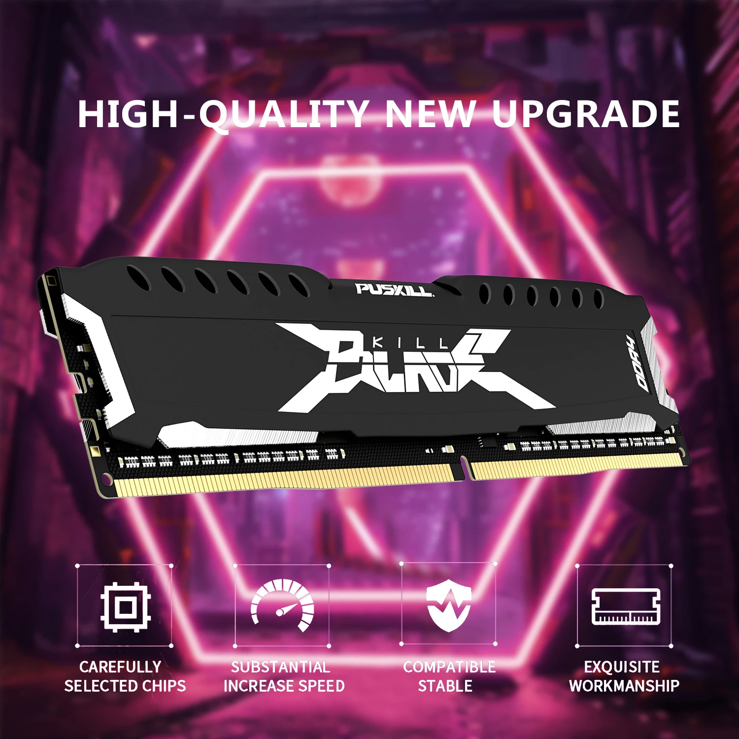 PUSKILL DDR4 Memória RAM 16GB 16GBx2 8GB 8GBx2 1.2V 3200MHz