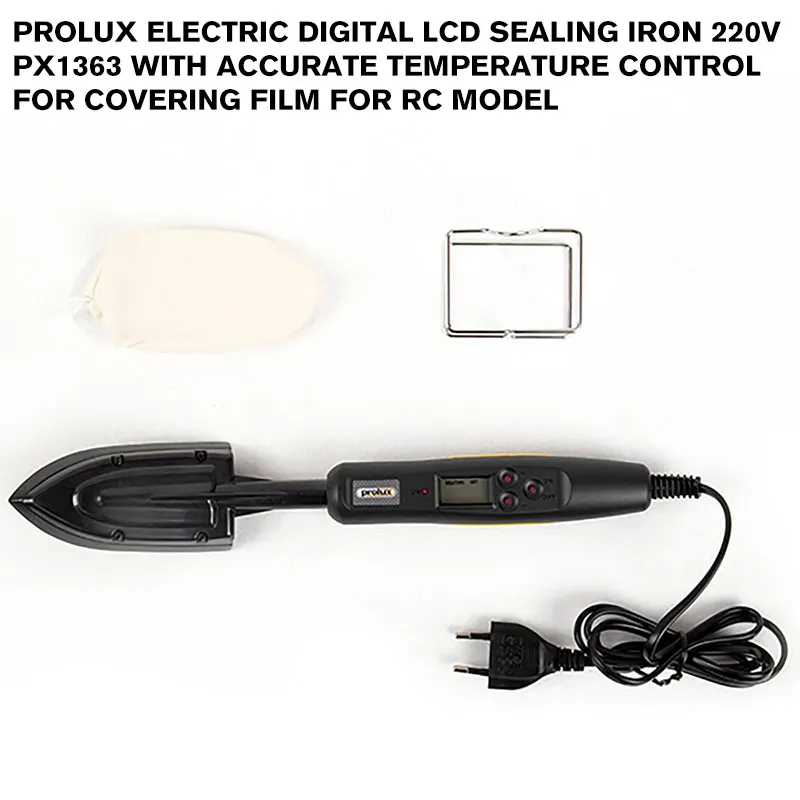 Prolux Electric Digital Lcd Sealing Iron 220V PX1363 With Accurate Temperature Control For Covering Film for rc model