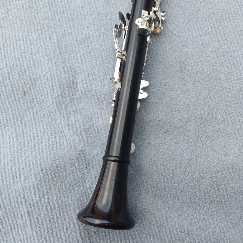 Professional Ebony Clarinet E tone Silver plated Grenadilla Solid wood