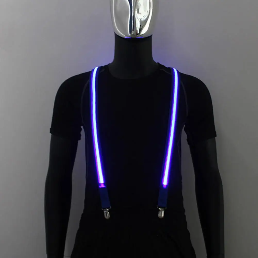 

Unisex Clothes Suspender Fine Workmanship Warning Security Effect Convenient LED Glowing Clothes Suspender
