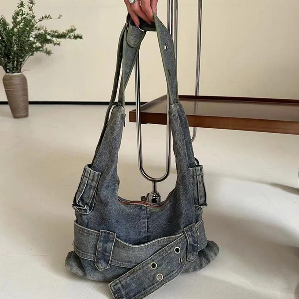 バッグ GRANCY 24ss DenimPantsStyle ShoulderBag S2a2ebb40e1804de0b9f5d9dcb3e2f