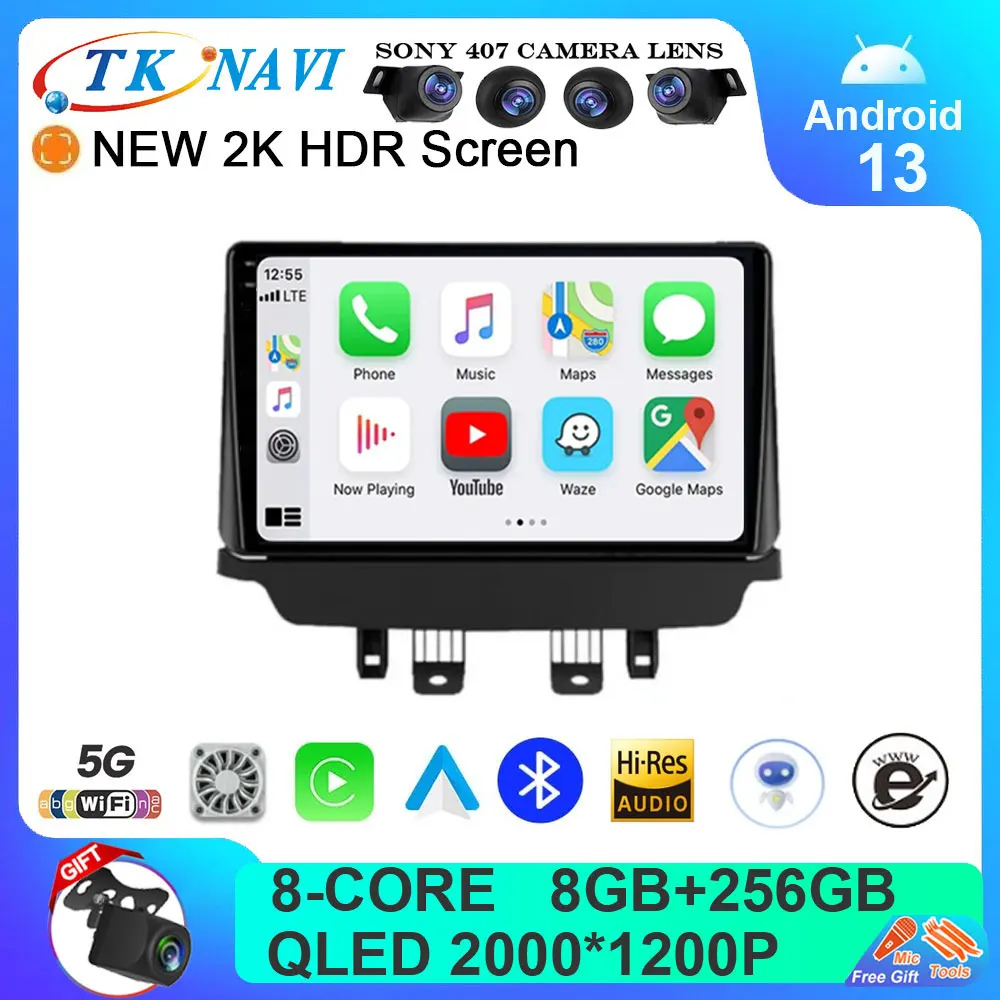 

Автомобильный радиоприемник Android 13 для Mazda CX-3 CX3 Mazda 2 DK 2014-2021, мультимедийный видеоплеер, QLED, GPS-навигация, беспроводной Carplay Auto