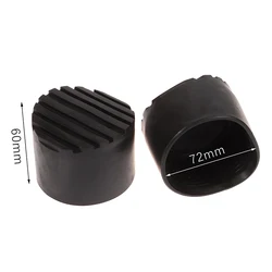 2-Pack Round Rubber Ladder Boot Covers (72MM)