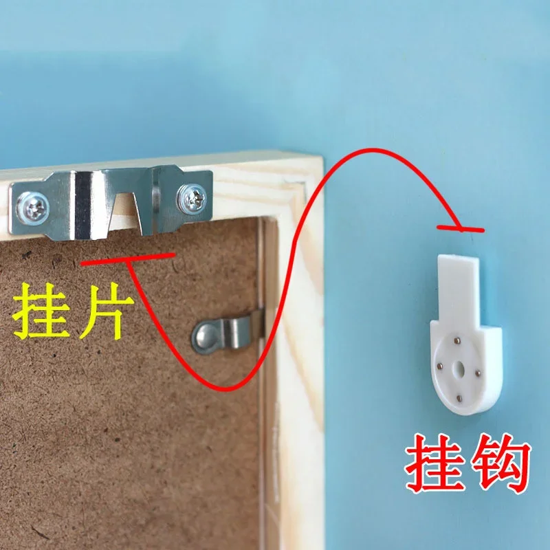 흰색 페인트 사진 프레임 후크 보이지 않는 벽 마운트 후크, 거울 그림 걸이 후크, 홈 패스너 액세서리, 20 개