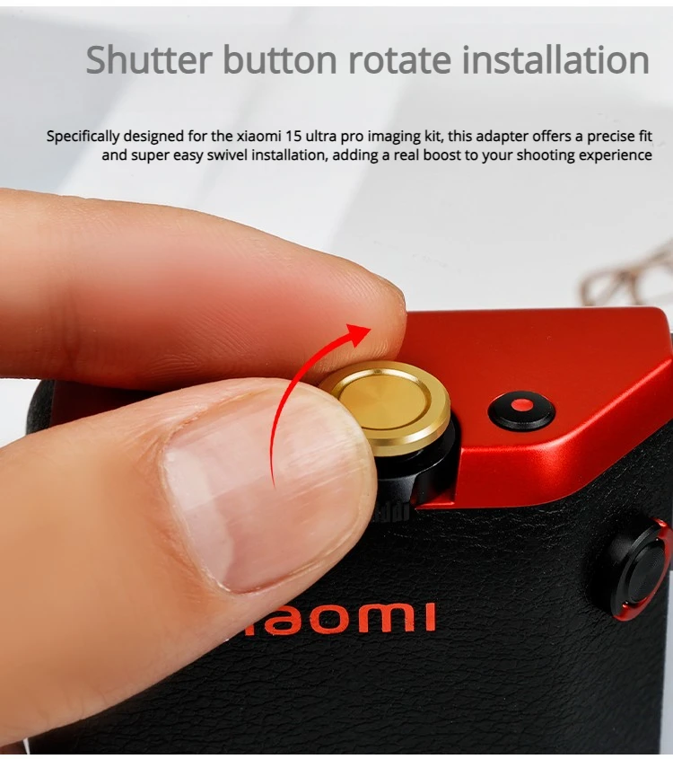Messing-Auslöser mit Gewinde für Xiaomi 15 Ultra, professionelles Fotografie-Set, Kamera-Griff-Shooting-Zubehör – Detail 6