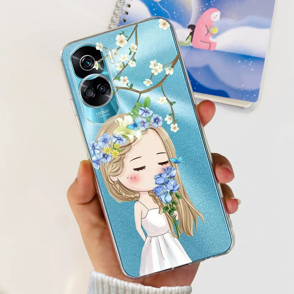 Stylish Pattern Soft Silicone Clear Back Cover