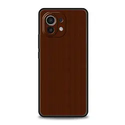 Houten Gegraveerd Zwarte Silikon Telefoonhoesje