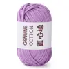 50g Cotton Yarn Beginner Crochet Yarn Easy To Use Cotton Yarn for Hand Knitting Weaving DIY Scarves Blankets Hat Clothes 2