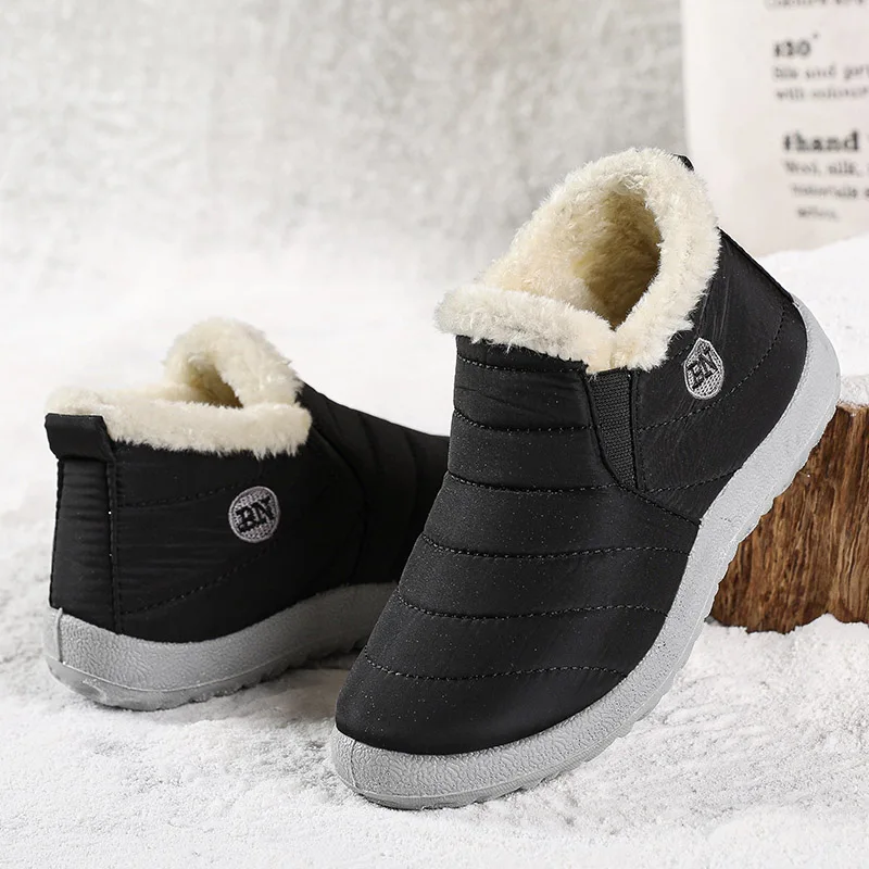 Men's Waterproof Snow Hiking Boots - Winter Outdoor Platform Footwear