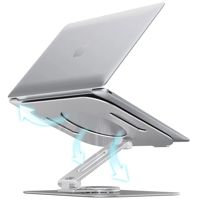 Soporte giratorio para portátil, accesorio plegable de aleación de aluminio, Compatible con Macbook Air Pro 14, Huawei y Xiaomi - Image 6