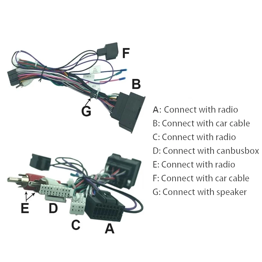 16Pin samochodowy sprzęt Audio kable w wiązce moc dźwięku przewód z Canbus Box dla chevroleta Cruze AVEO Malibu TRAX 2009