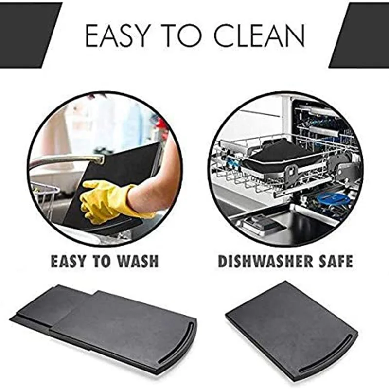 Sliding Coffee Maker Tray Mat Abs Base Sliding Shelf Countertop Storage Rolling Tray Kitchen Countertop Storage Mat with Wheels 5