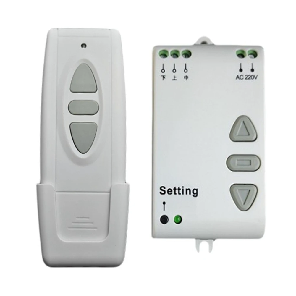 

AC220V Motor Remote Switch Controller Projection Screen Motor Wireless Switch 433MHz UP Down Stop Forwards Reverse