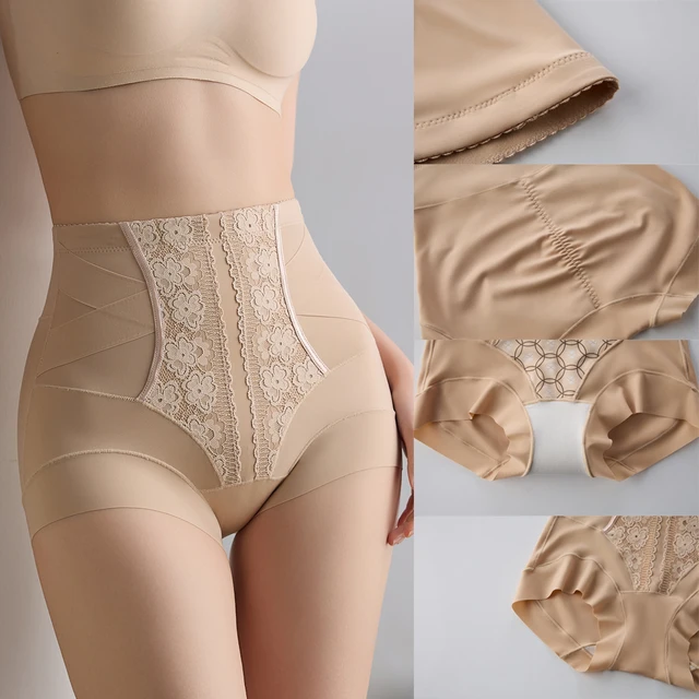 84951-1341de.jpg Culotte gainante pour femme, contrôle léger du ventre, taille mi-haute, respirante