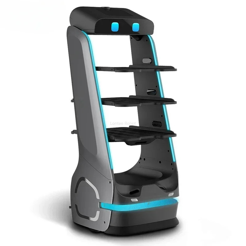New Custom Hotel Restaurant Robot Unmanned Meal Delivery, Serving, and ...
