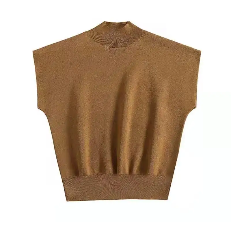 Summer Fashion Woman Vintage Blouse 2024 Stylish Elegant Knitted Shirts and Tops Women's Clothing Blusas Para Mujer 20397