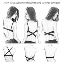 Women Low Cut Push Up Bra Sexy Backless Underwear Deep V Cross Back Bras Female Breathable Intimates Seamless Convertible Bra - Image 5
