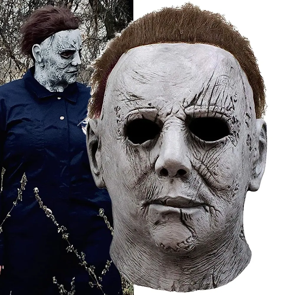 

Halloween Michael Myers Mask Cosplay Horror Bloody Demon Creepy Killers Latex Mask Carnival Masquerade Party Mask