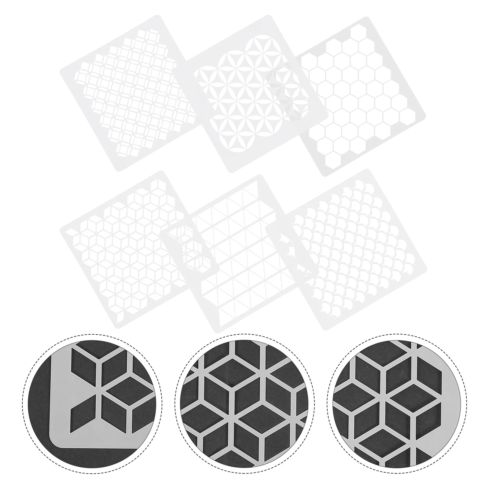 

Настенный шаблон для рисования, настенные геометрические шаблоны, рисование детской доски, белый шаблон для живописи с животными, геометрический шаблон